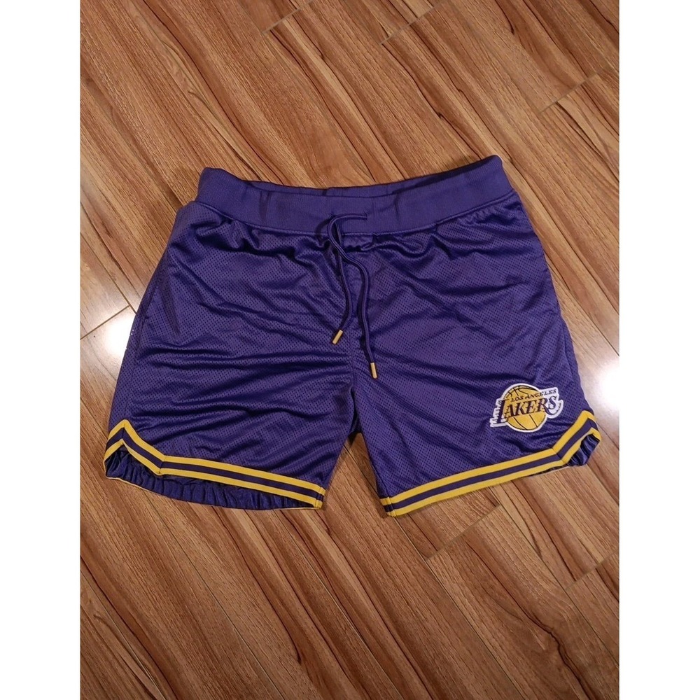 Los Angeles Lakers NBA Team Purple Ultra GAME Basketball Shorts size Mens XL Y2k
